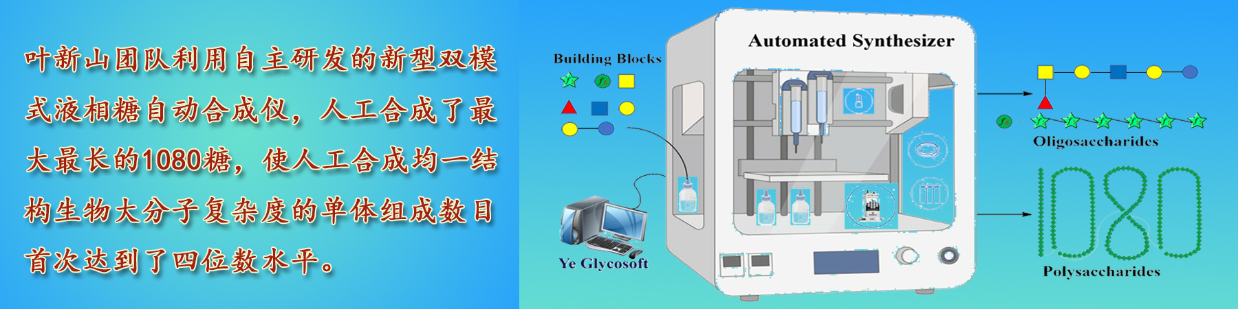叶新山团队在糖自动合成领域获重大突破